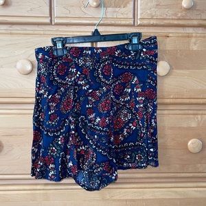 Hollister Crop Top & Short Set - Flower Print